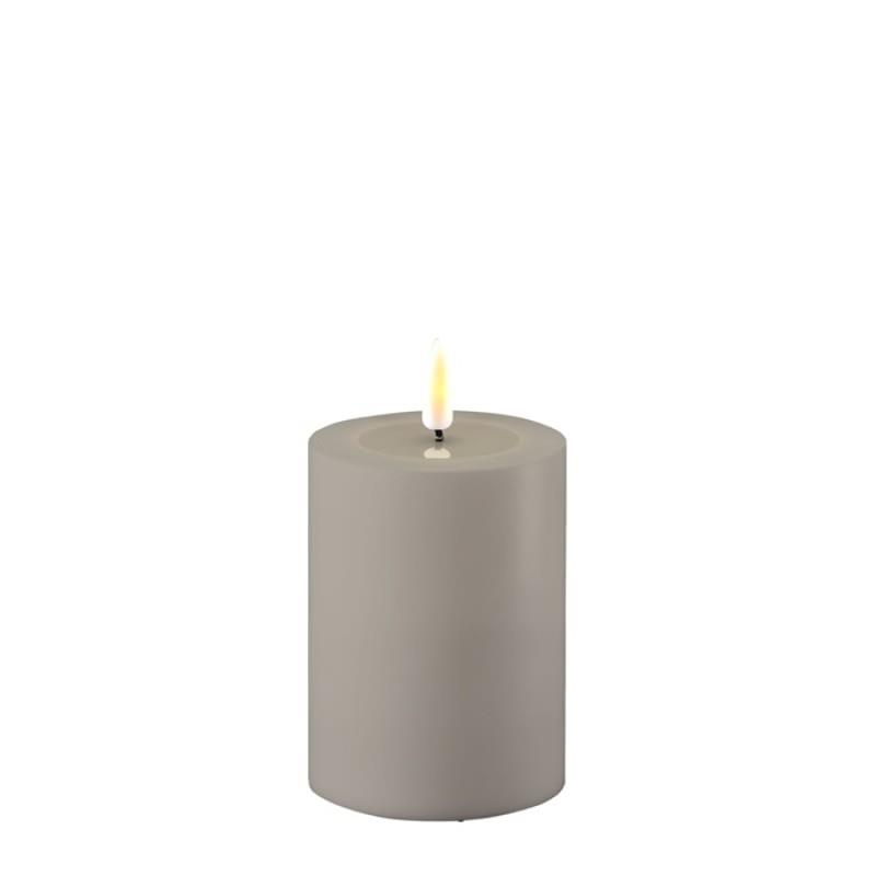 GREY OUTDOOR LED CANDLE 3x4 IN