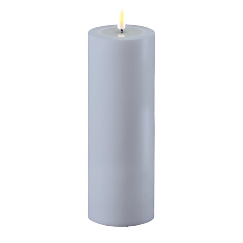DUST BLUE OUTDOOR CANDLE 3x8