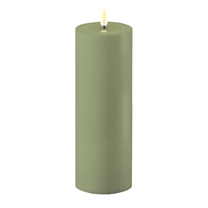 DUST GREEN OUTDOOR CANDLE 3x8