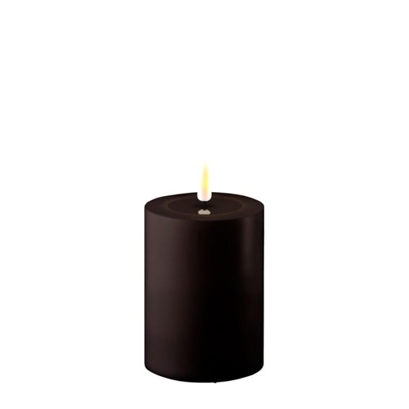 BLACK OUTDOOR LED CANDLE 3x4