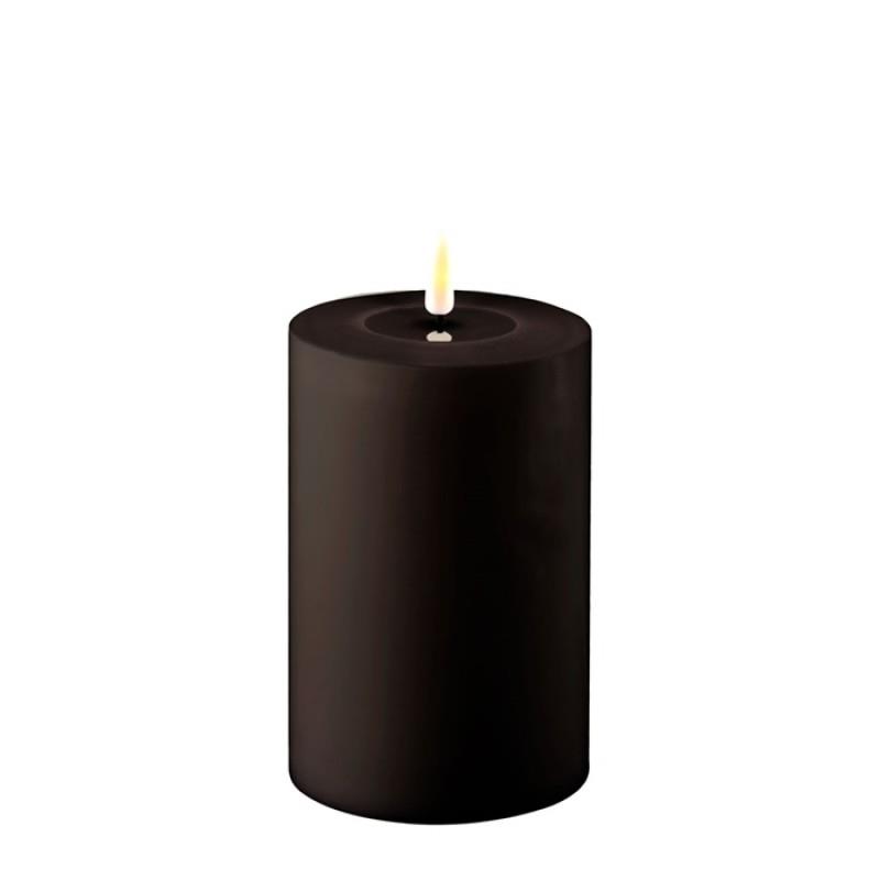 BLACK OUTDOOR LED CANDLE 4x6