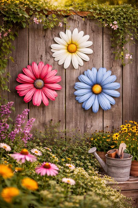 3 Asst. Daisy Wall Plaque