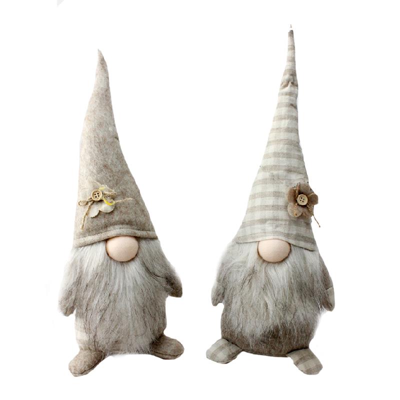 2 Asst. Beige Gnomes Med