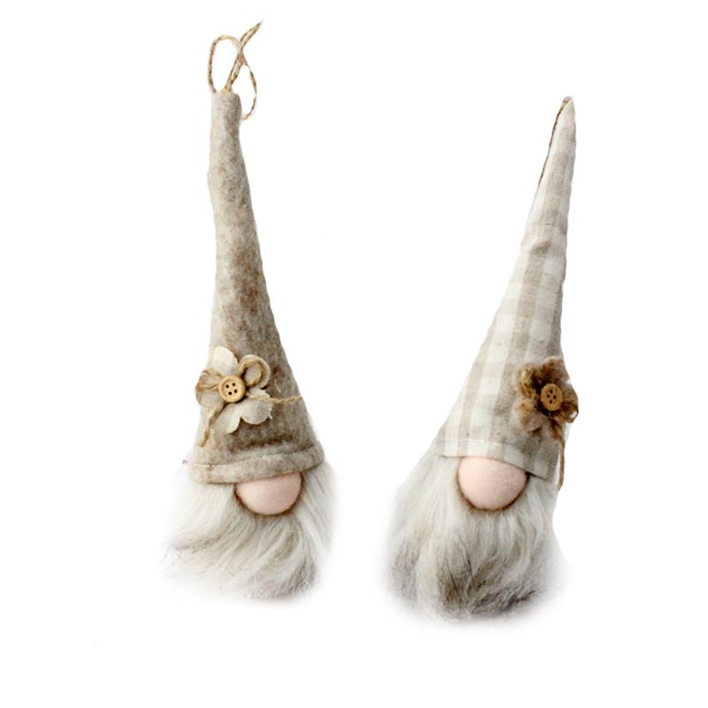 2 Asst. Beige Gnomes Small