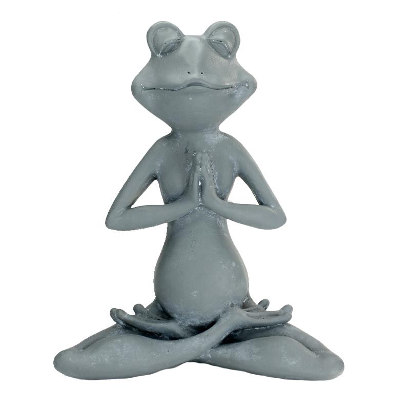 Zen Yoga Frog Statue