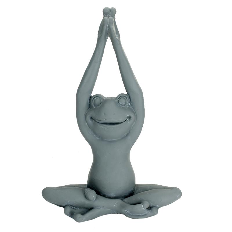 Yoga Frog Statue