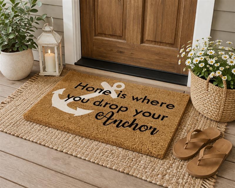 Drop Your Anchor Here DoorMat