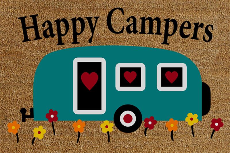 Happy Campers Doormat        #