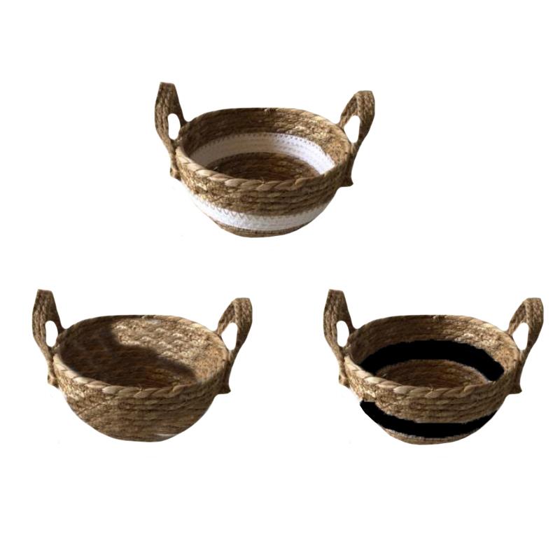 3 Asst. Baskets With Handles