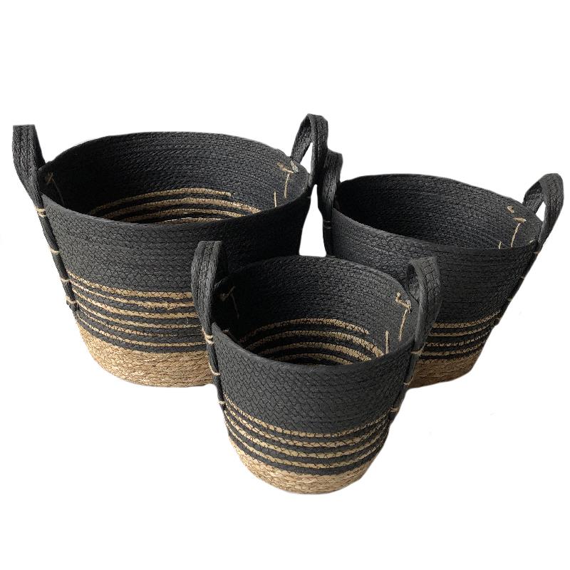 S/3 Baskets - Black
