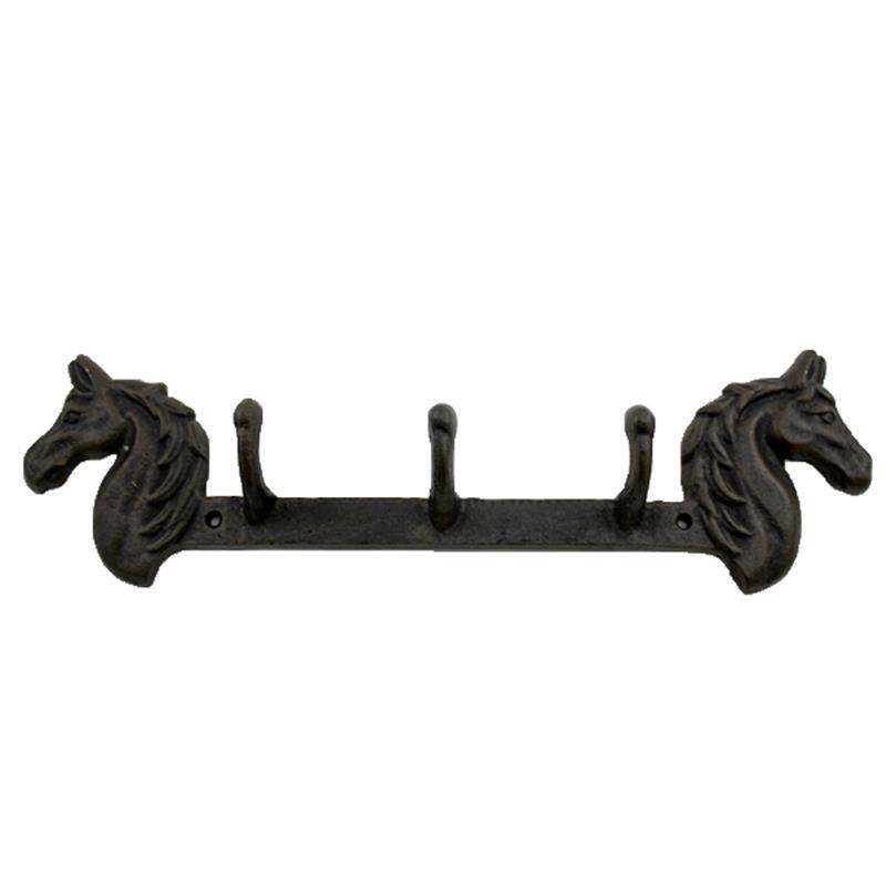 Cast Iron Triple Horse Hook