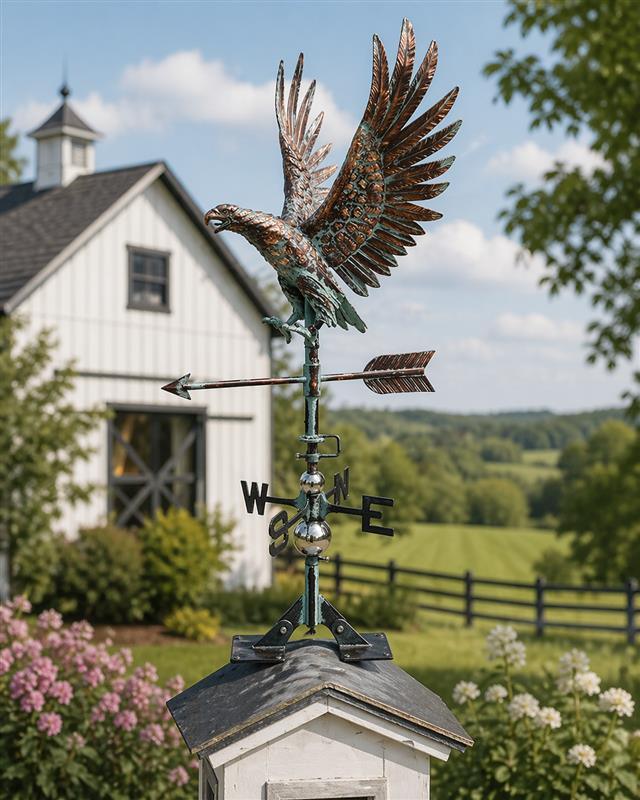 Rooftop Weather Vane Eagle