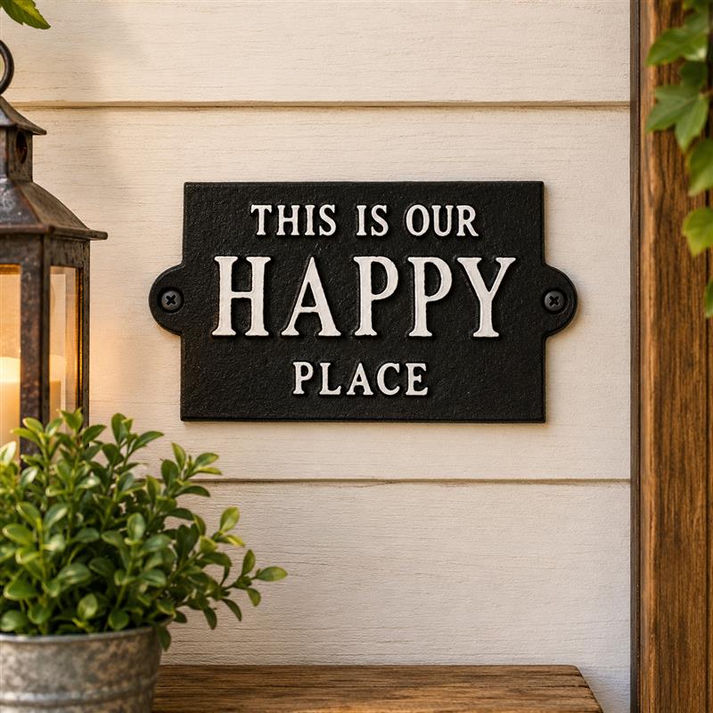 Our Happy Place Sign