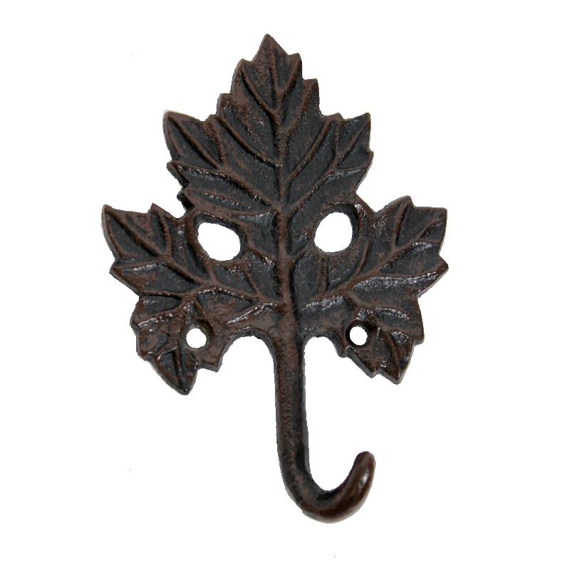 Cast Iron Maple Leaf Hook