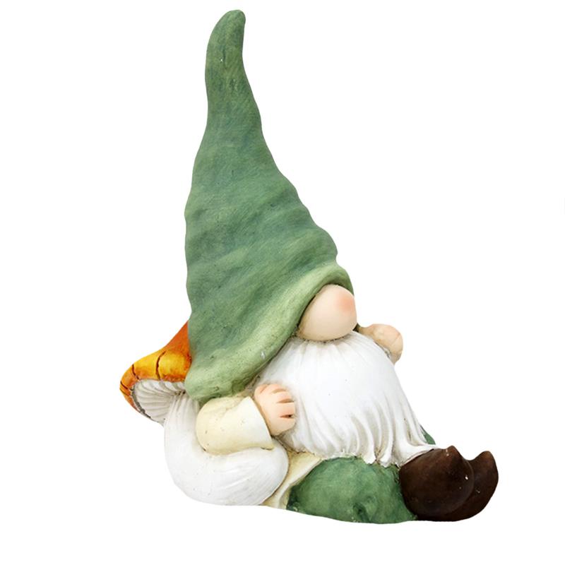 Gnome Leaning On Toadstool