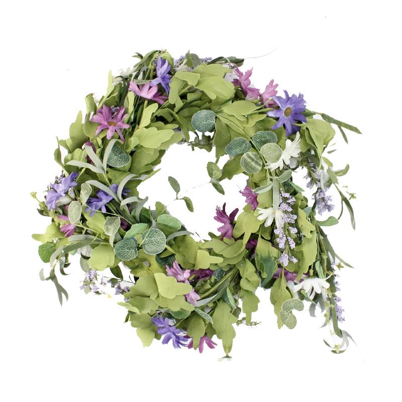 Purple Flower Wreath