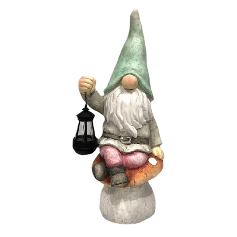 Gnome With Solar Light       #