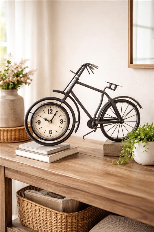Bicycle Standing Clock