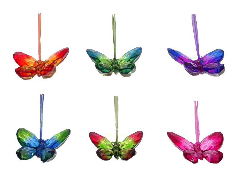6 Asst. Butterfly Suncatchers