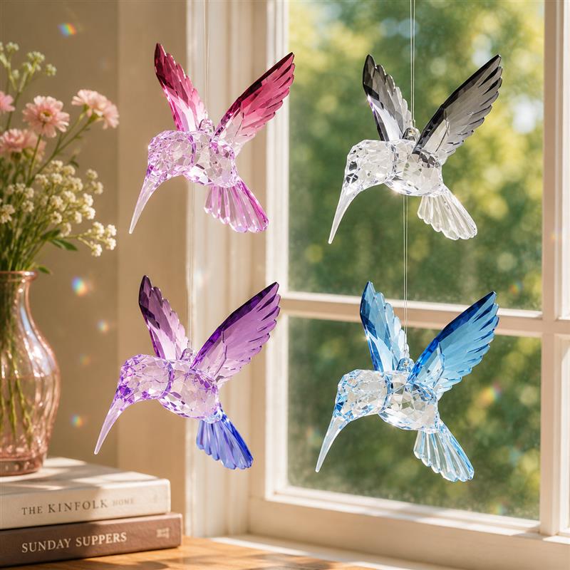 4 Asst. Hummingbird Suncatcher