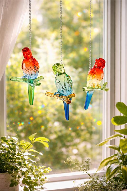 3 Asst. Parrot Suncatcher