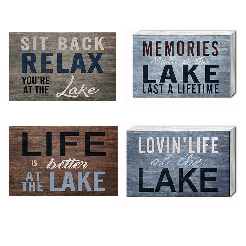 4 Asst. Lake Plaques
