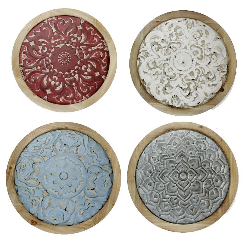 4 Asst. Round Wall Decor