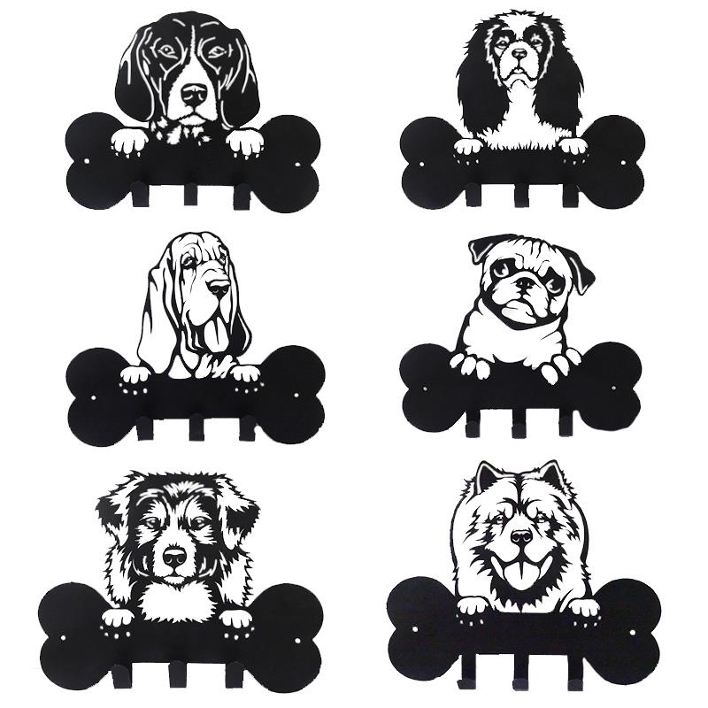 6 Asst. Dog Hooks