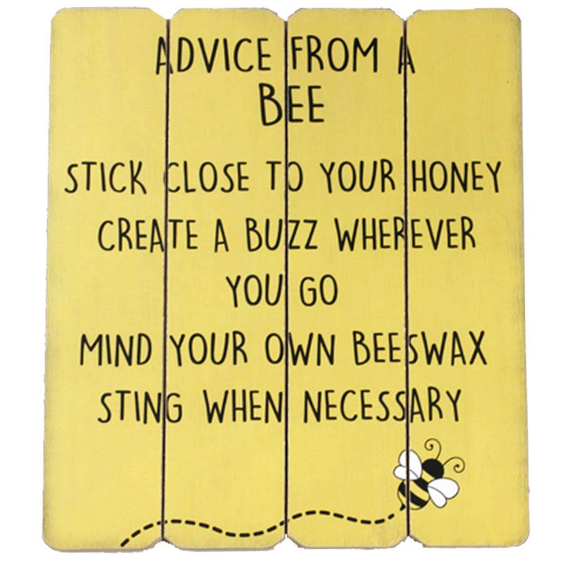 Advice From A Bee Wall Decor