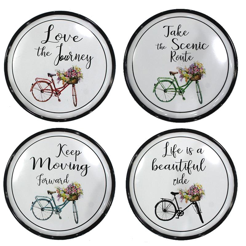 4 Asst. Bicycle Plaques