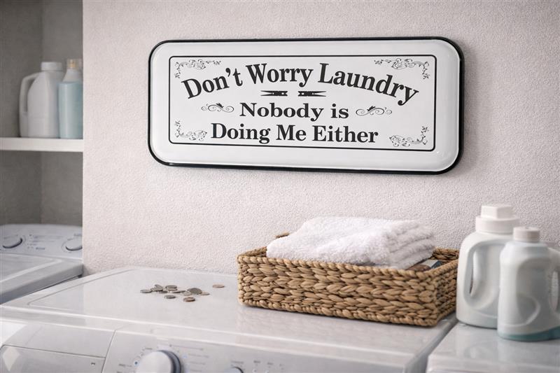 Don't Worry Laundry Sign