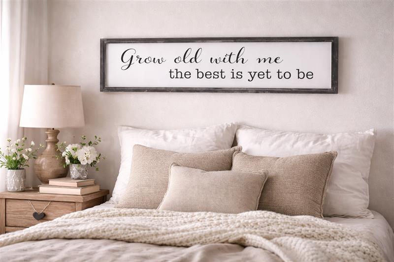 Grow Old With Me Wall Plaque