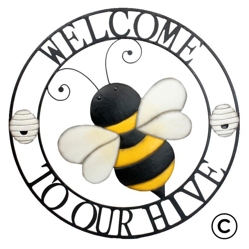 Welcome Bee Hive Circle © #