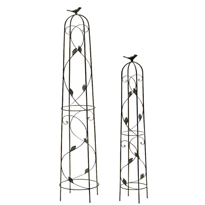 Set of 2 Garden Obelisks