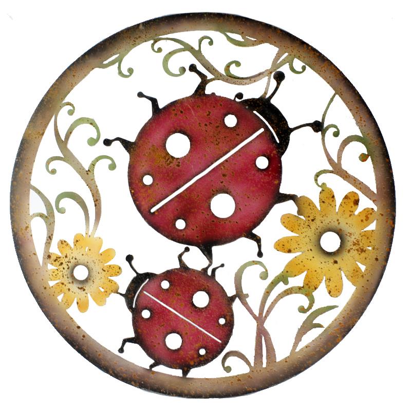 Ladybug Circle Plaque