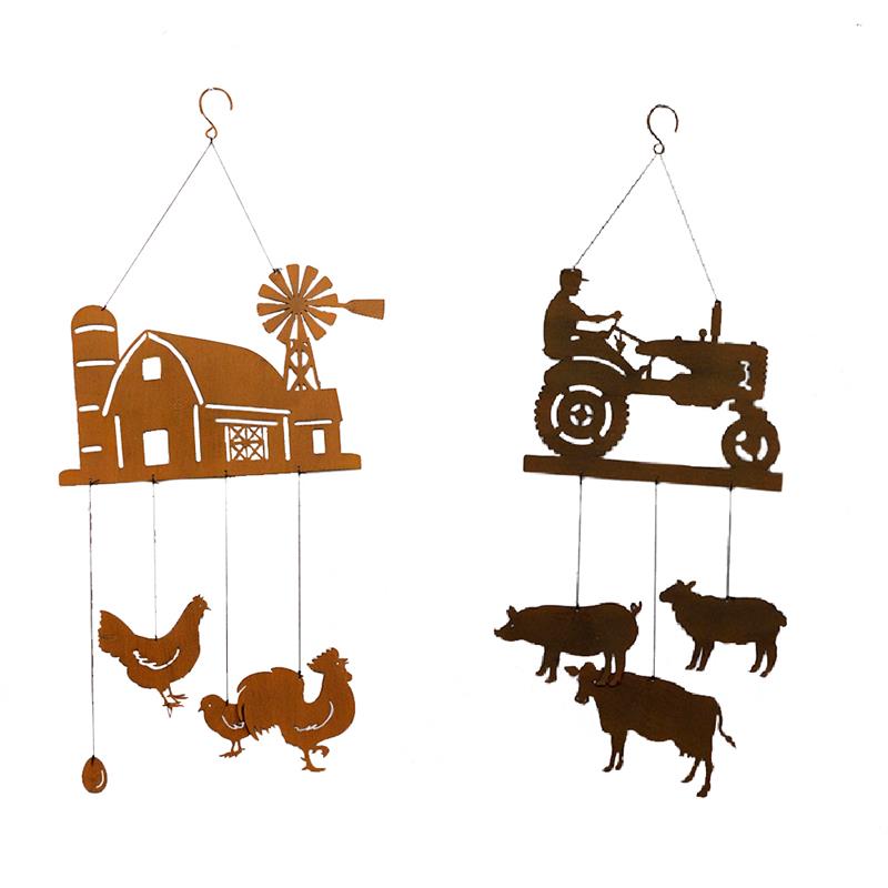 2 Asst. Farm Wind Chimes
