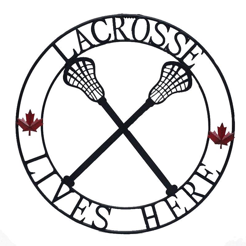 Lacrosse Lives Here Circle