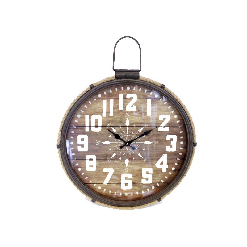 Compass Wall Clock With Rope =