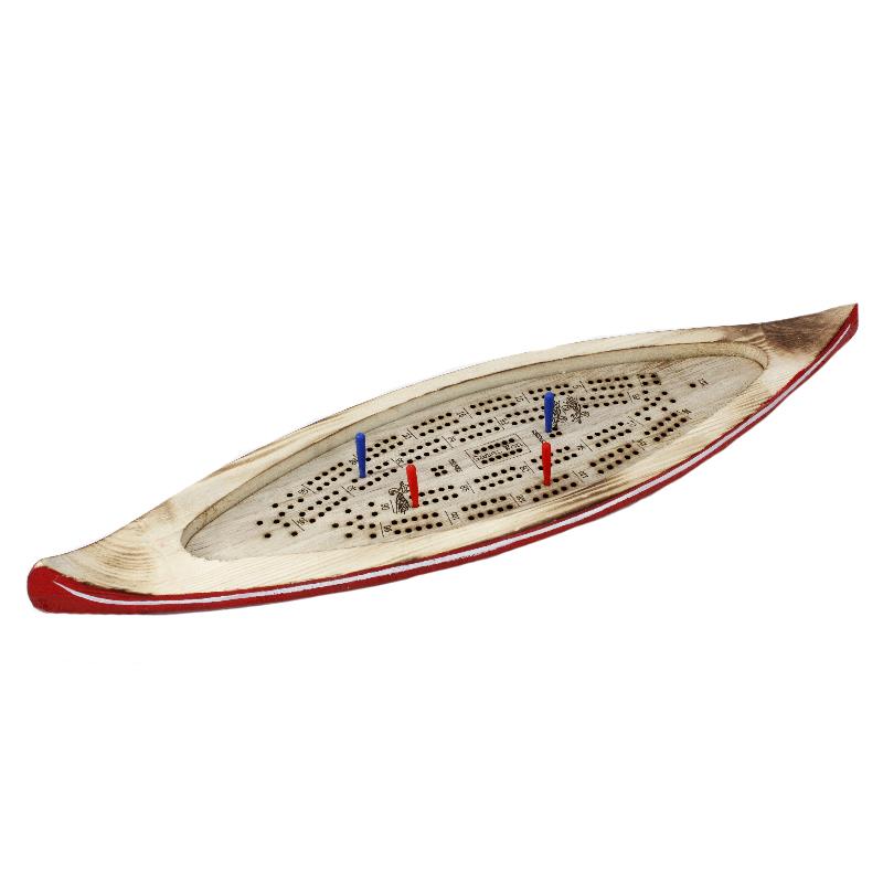 Canoe Cribbage Board