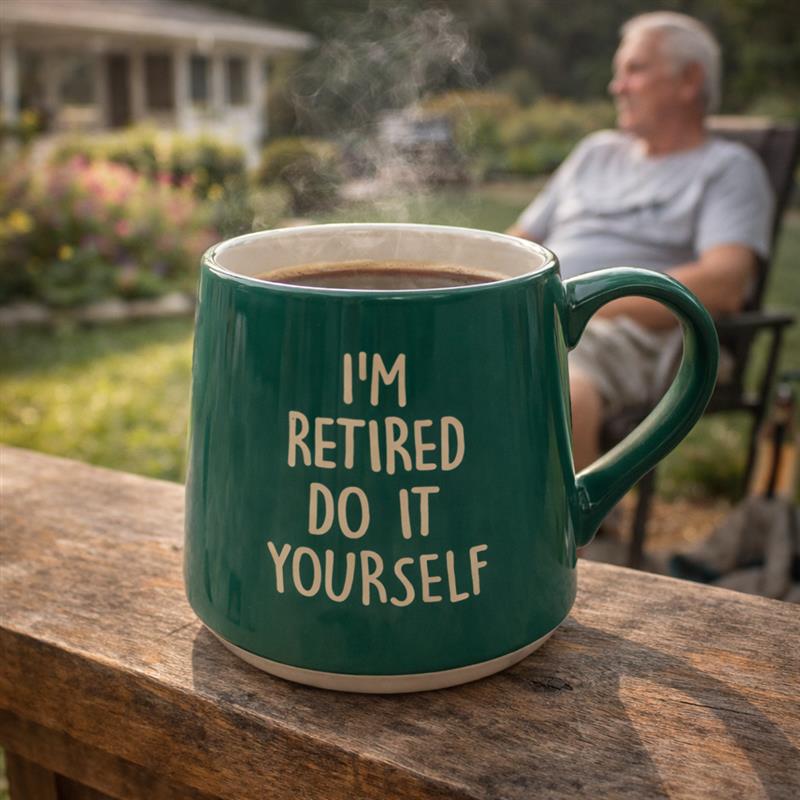 Fat Bottom Mug - I'm Retired