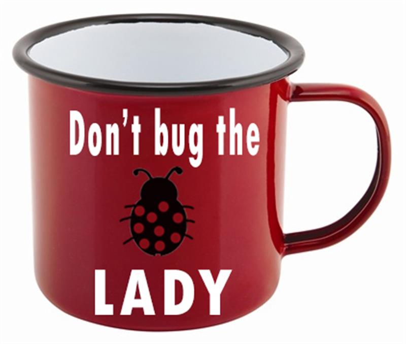 Enamel XLG Ladybug Mug