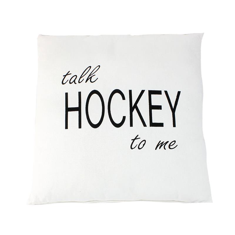 Talk Hockey Pillow