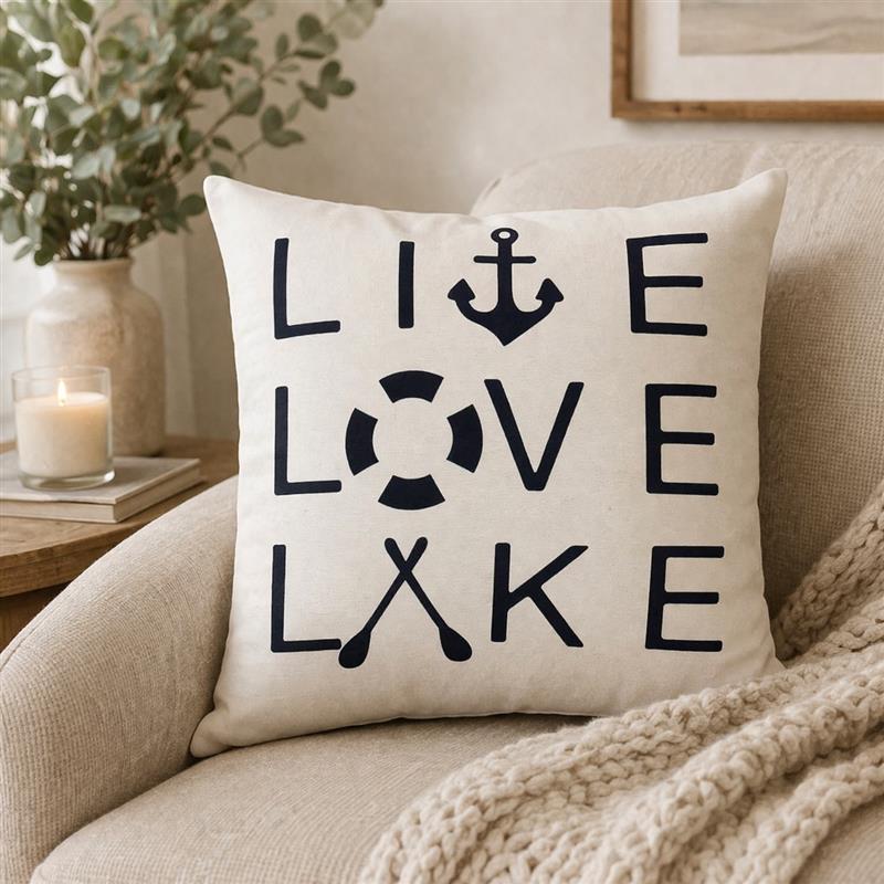Live Love Lake Pillow