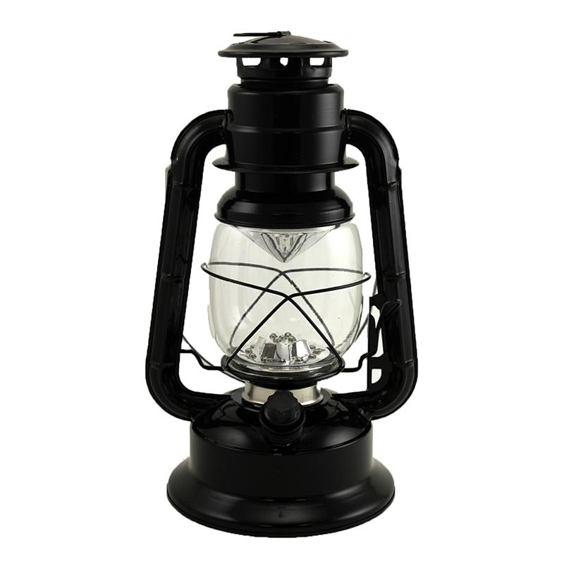 LANTERN BLACK LED LRG
