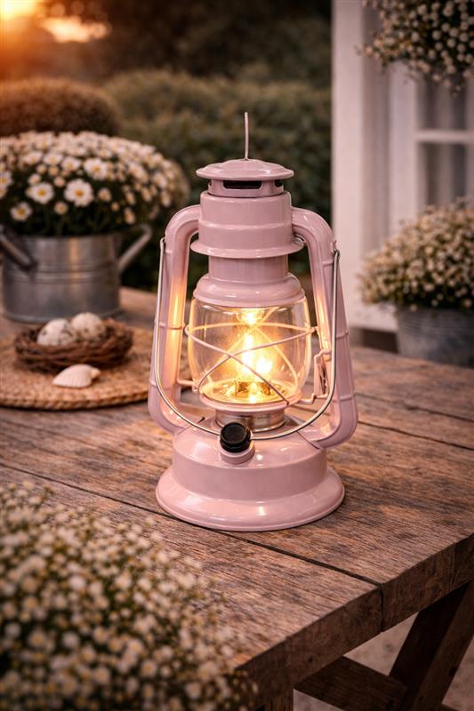 LANTERN PINK LED SML