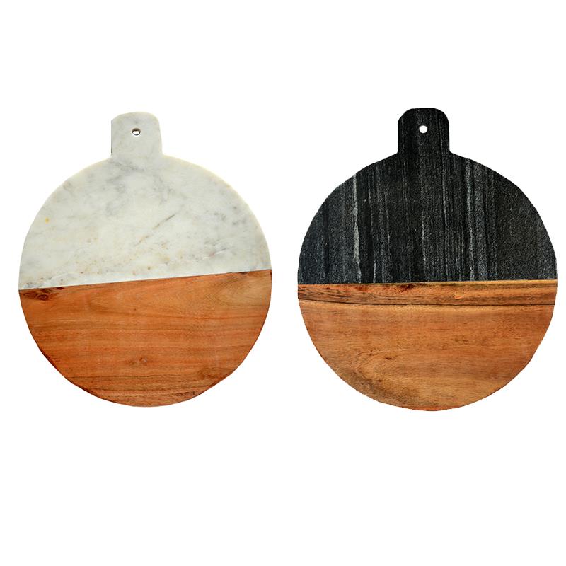 2 Asst. Round Marble Board
