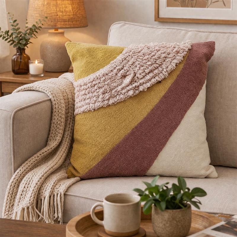 Embridered Square Pillow