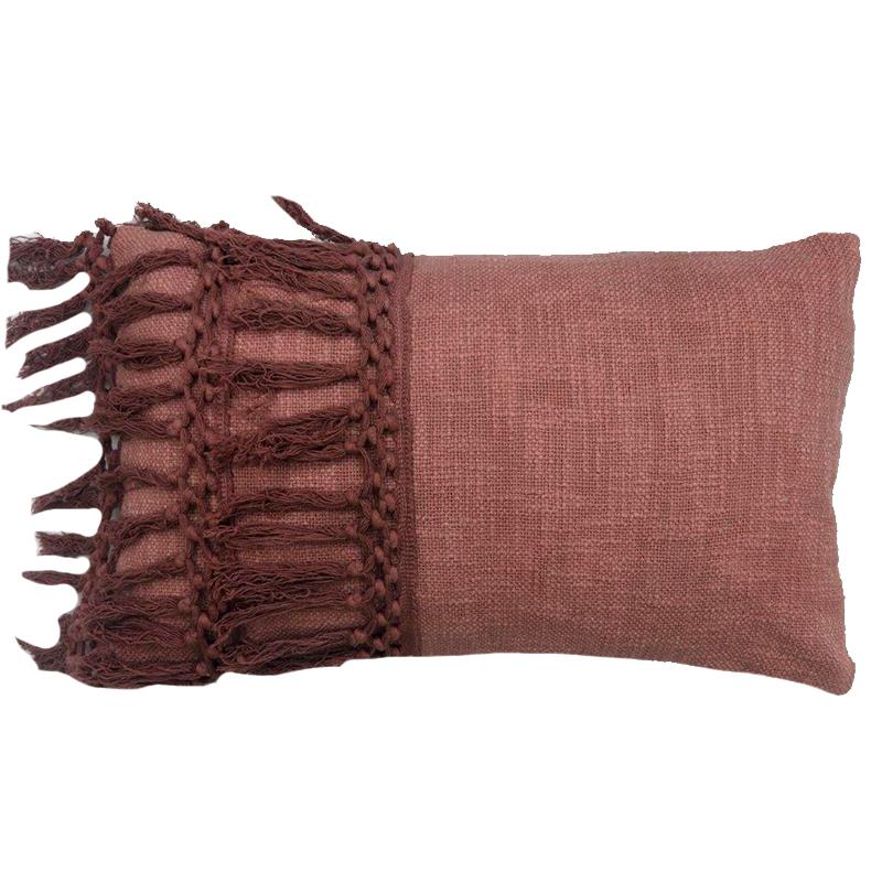 Boho Rose  Lumbar Pillow