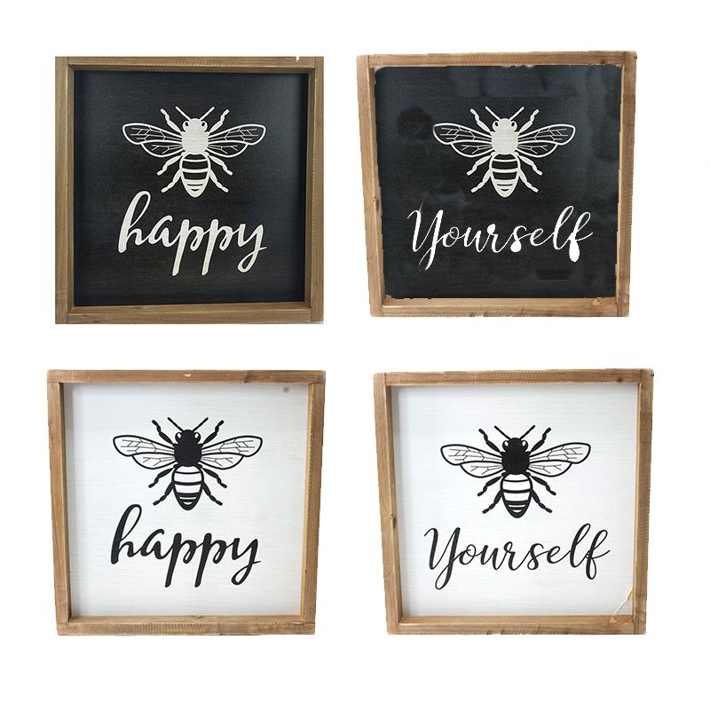 4 Asst. Bee Signs