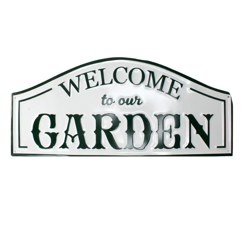 Welcome To Our Garden Sign